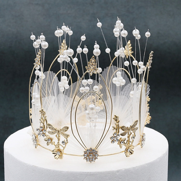 Fairy Dragonfly Fairy Cake Decoration Bridal Crown Baking Birthday Ornaments, Crown Cake Decoration - View 7