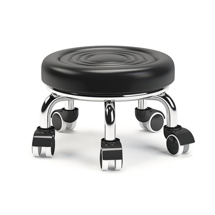Low Rolling Stool with Wheels Small Swivel Roller Stool, 22cm Ripple Casters Black, 22cm Ripple Casters Red, 22cm Ripple