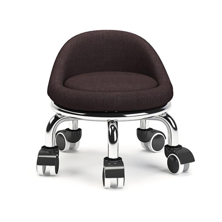 Low Rolling Stool with Wheels Small Swivel Roller Stool, 22cm Ripple Casters Black, 22cm Ripple Casters Red - View 10