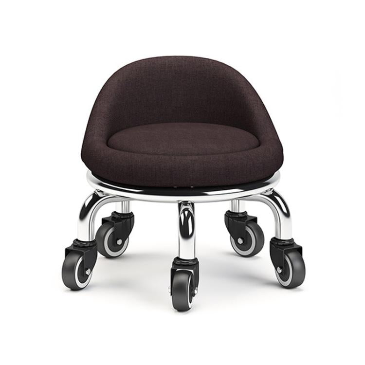 Low Rolling Stool with Wheels Small Swivel Roller Stool, 22cm Ripple Casters Black, 22cm Ripple Casters Red - View 13