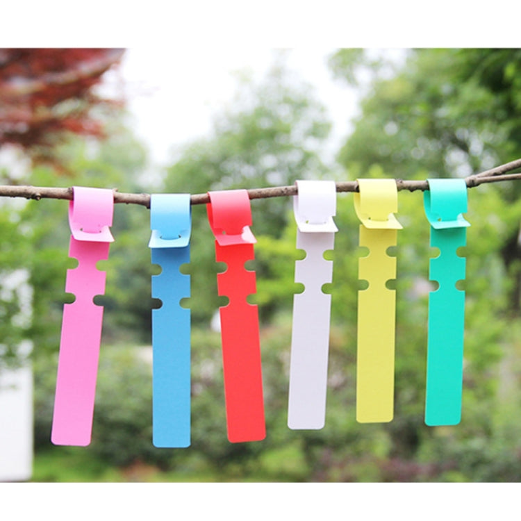 100 PCS Gardening Plant Sapling Seed Hanging Tree Label, Plant Label 5 White, Plant Label 5 Pink, Plant Label - View 5