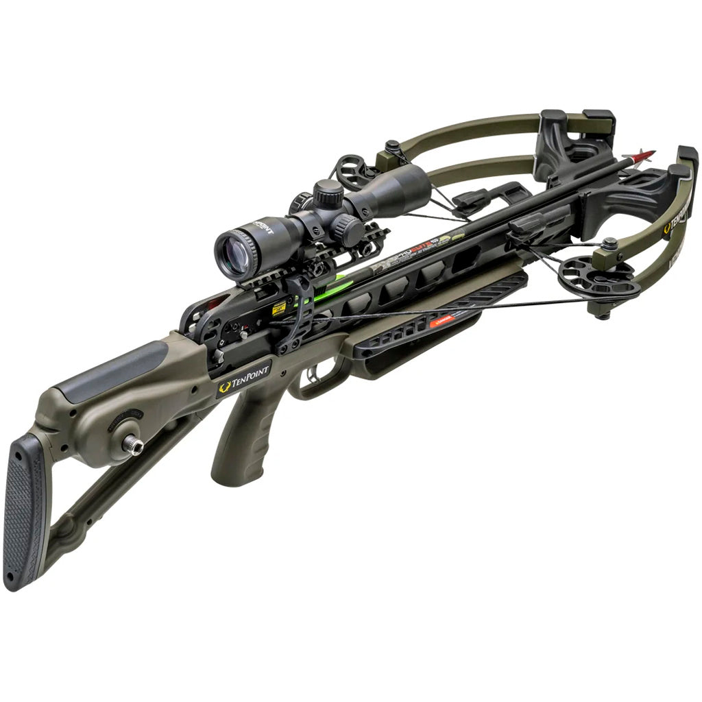 TenPoint Venom X Crossbow Package in Green - Front View