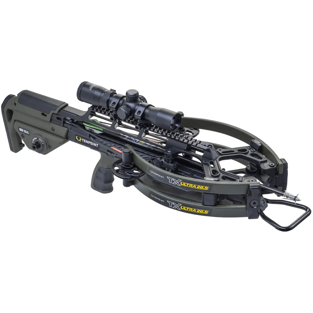 TenPoint TX Ultra 26.5 Crossbow Package in Green - Front View