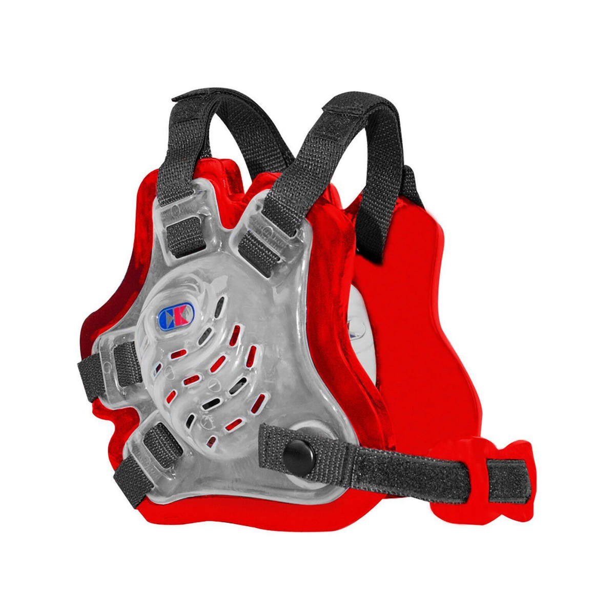 Cliff Keen F5 Tornado Wrestling Headgear in Translucent/Scarlet/Black