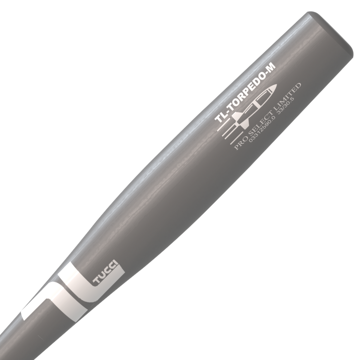 TUCCI TL-Torpedo Pro Select Limited Wood Bat - Matte Gray - view 3