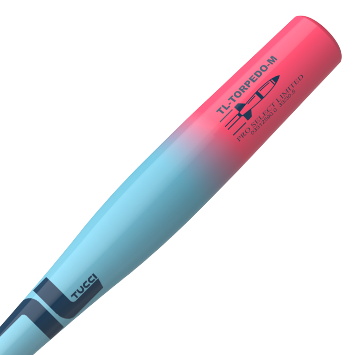 TUCCI TL-Torpedo Pro Select Limited Wood Bat - White/Blue/Pink - view 3