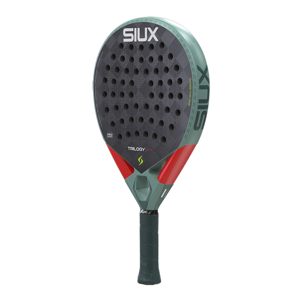 Siux Trilogy Pro 2026 Padel Racket in Ash Green - view 4