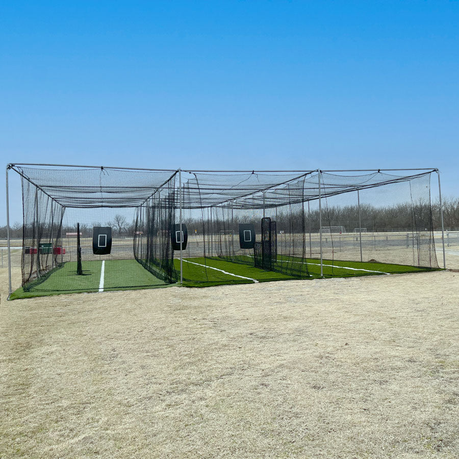 Cimarron 70x45x2 Commercial 2" Stand-Alone Frame Triple Wide - Front View