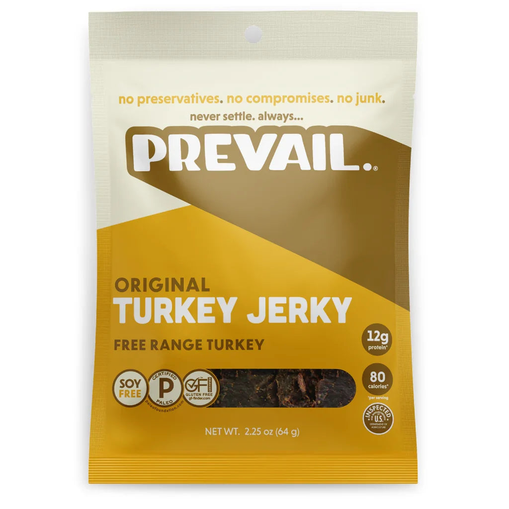 Prevail Original Turkey Jerky, 2.25 oz (Case of 8)