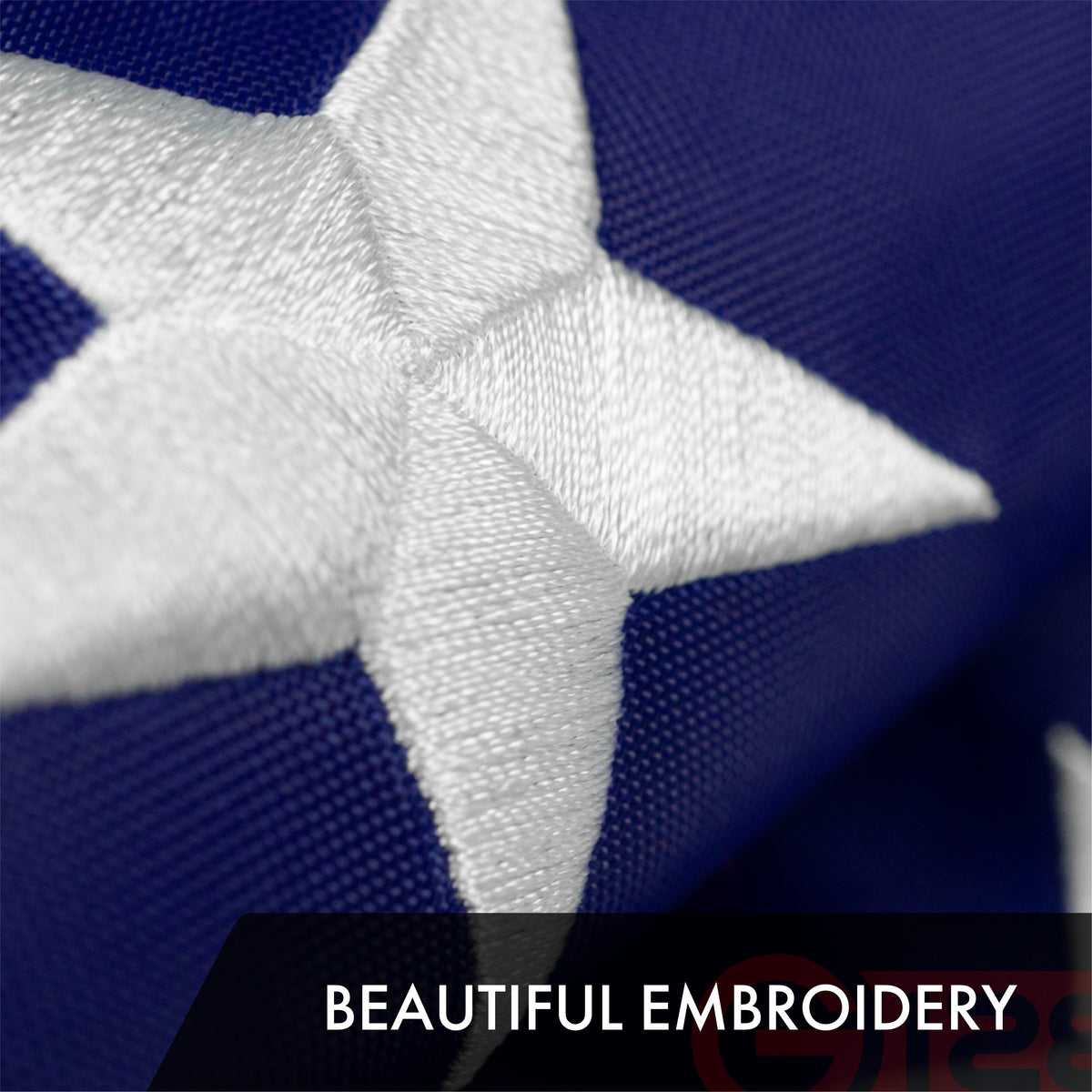 American Flag 210D Embroidered Polyester 2x3 Ft - View 3