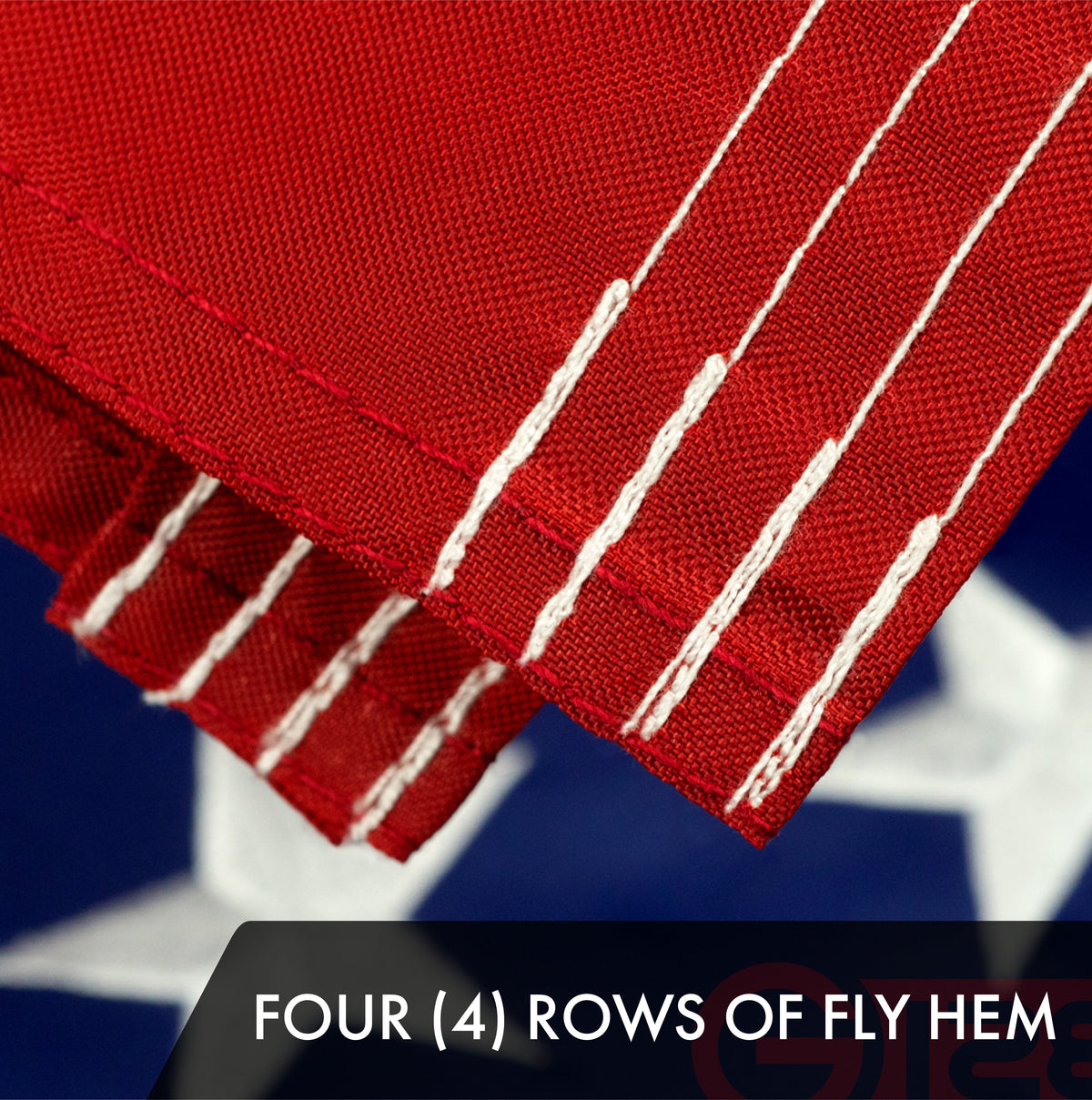 American Flag 210D Embroidered Polyester 4x6 Ft - View 5
