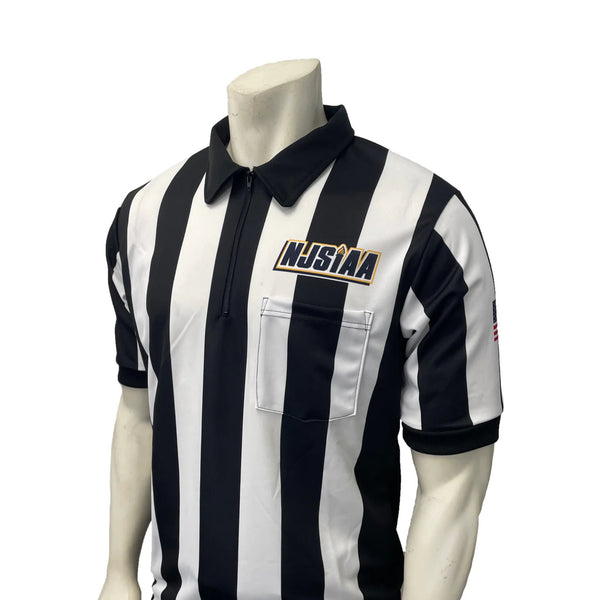 Smitty | USA-137-NJ-607 | NJSIAA Men's Referee Short Sleeve Shirt Football Official Lacrosse USA Flag New Jersey