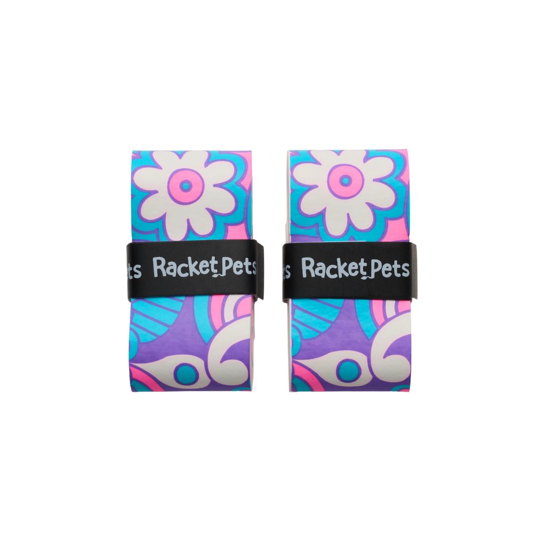 Racket Pets Tennis Overgrip 2 Pack, Animal Print in Unicorn - Front View