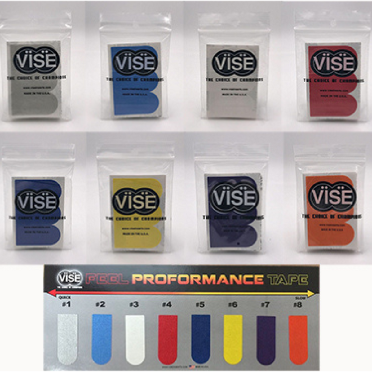 Vise Feel Tape Packs