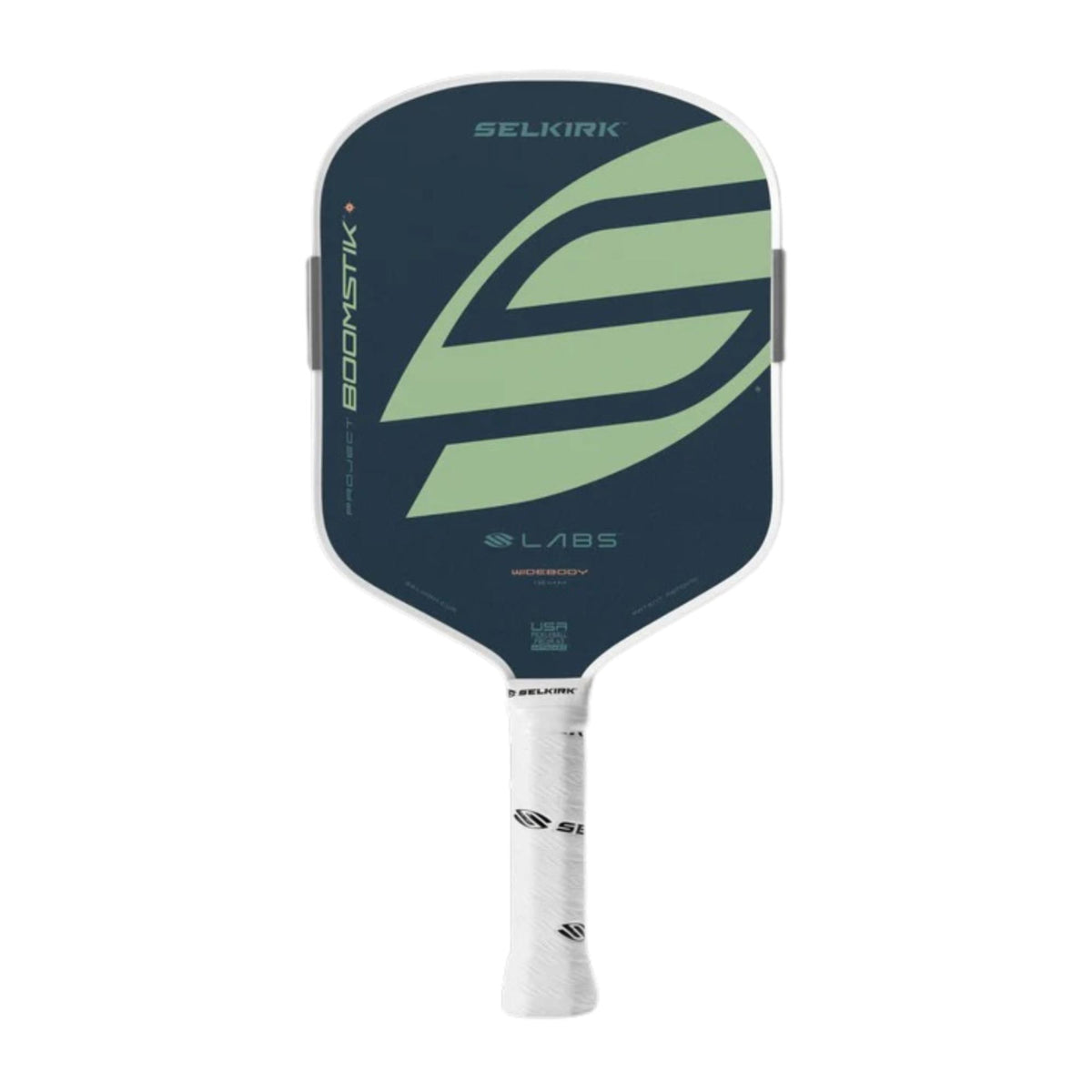 Selkirk LABS Project Boomstik Pickleball Paddle in Everglade - widebody front view