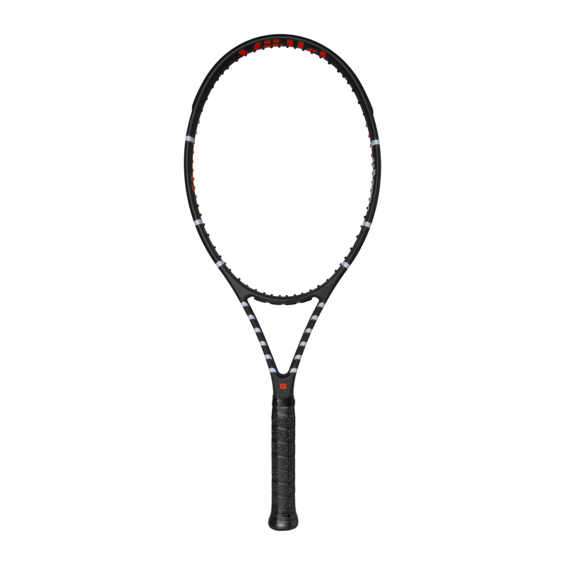 Volkl Vostra V7 Tennis Racquet in Red - front view unstrung