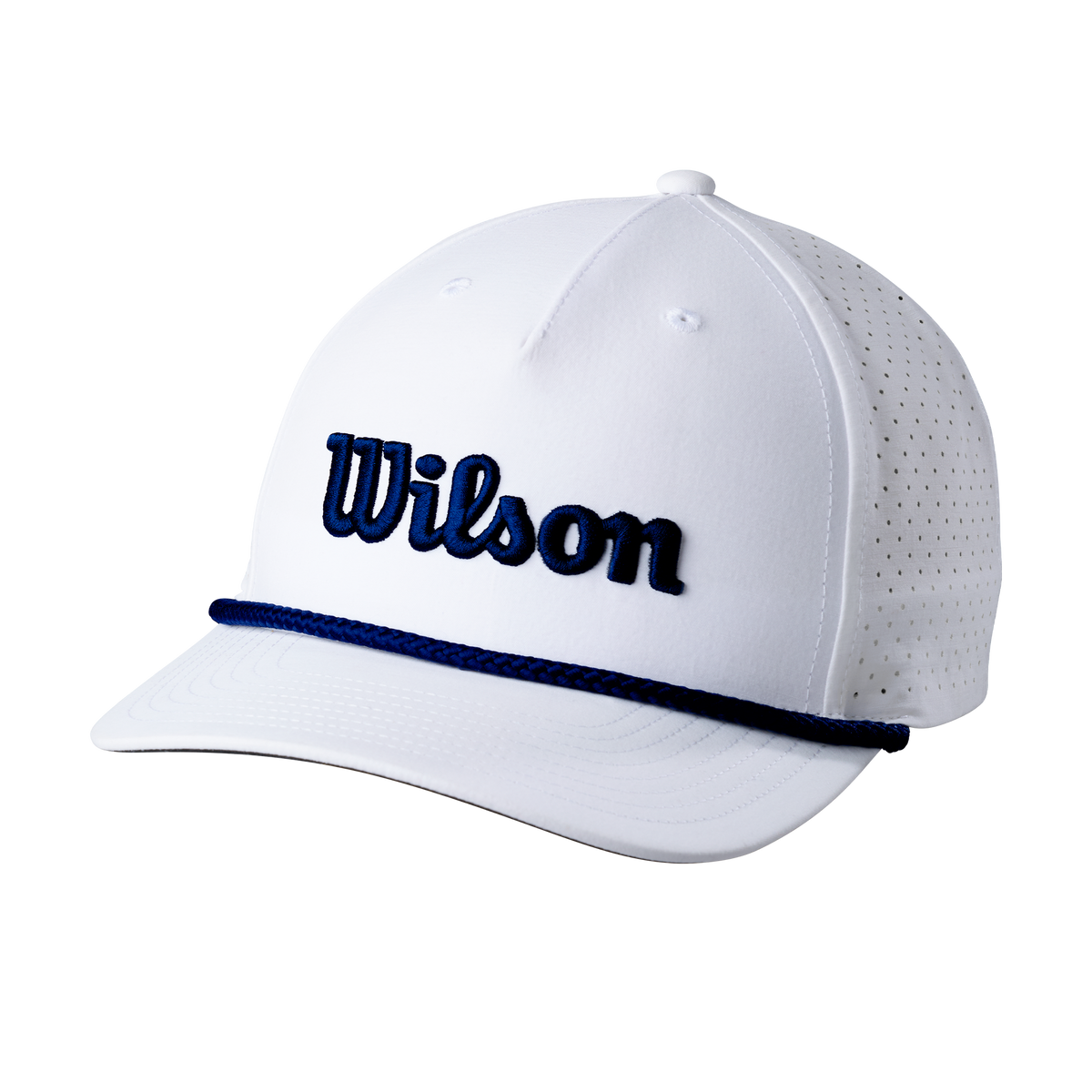 Wilson Golf Rope Snapback Hat, White/Classic Navy - main view