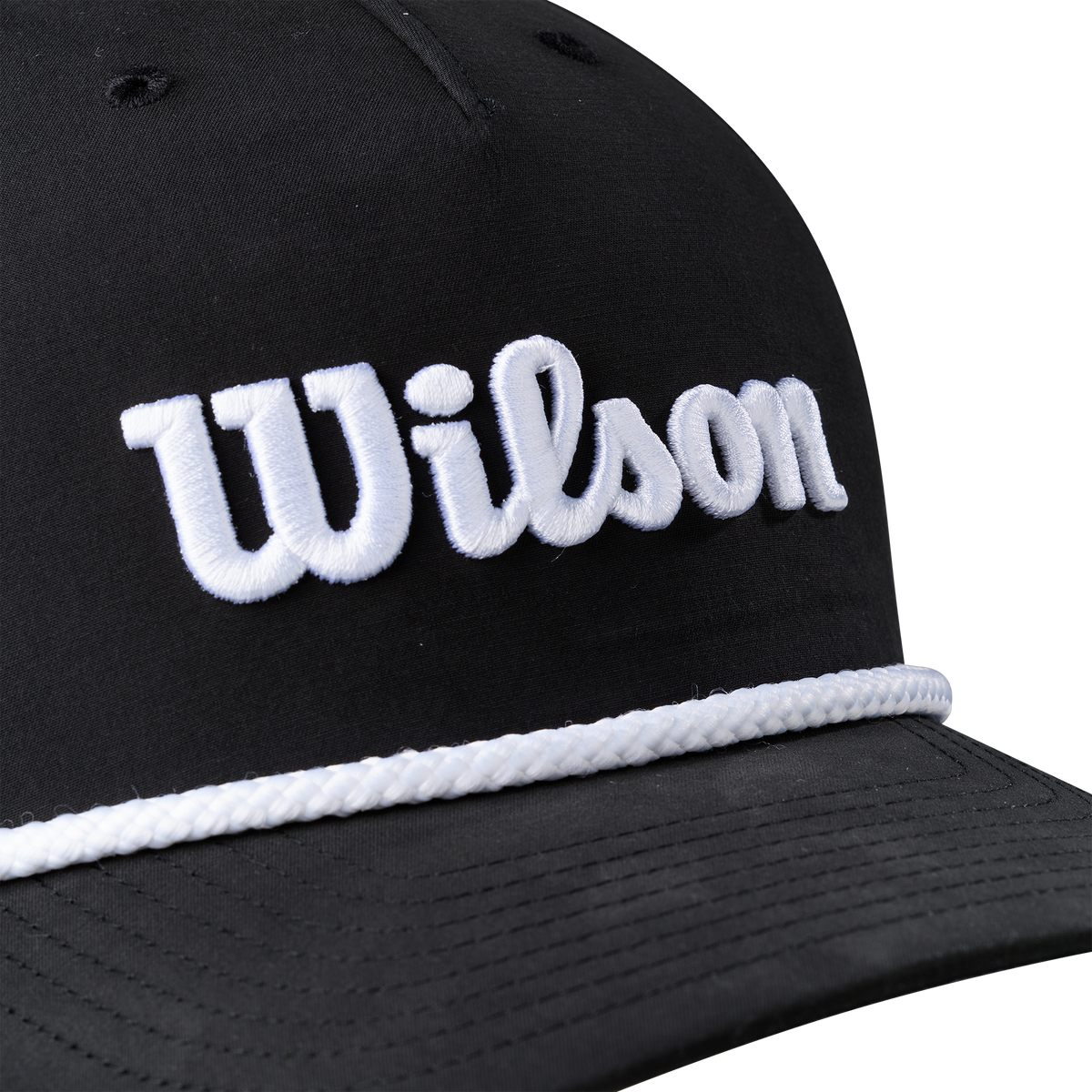 Wilson Golf Rope Snapback Hat, Black/White - alternate view 2