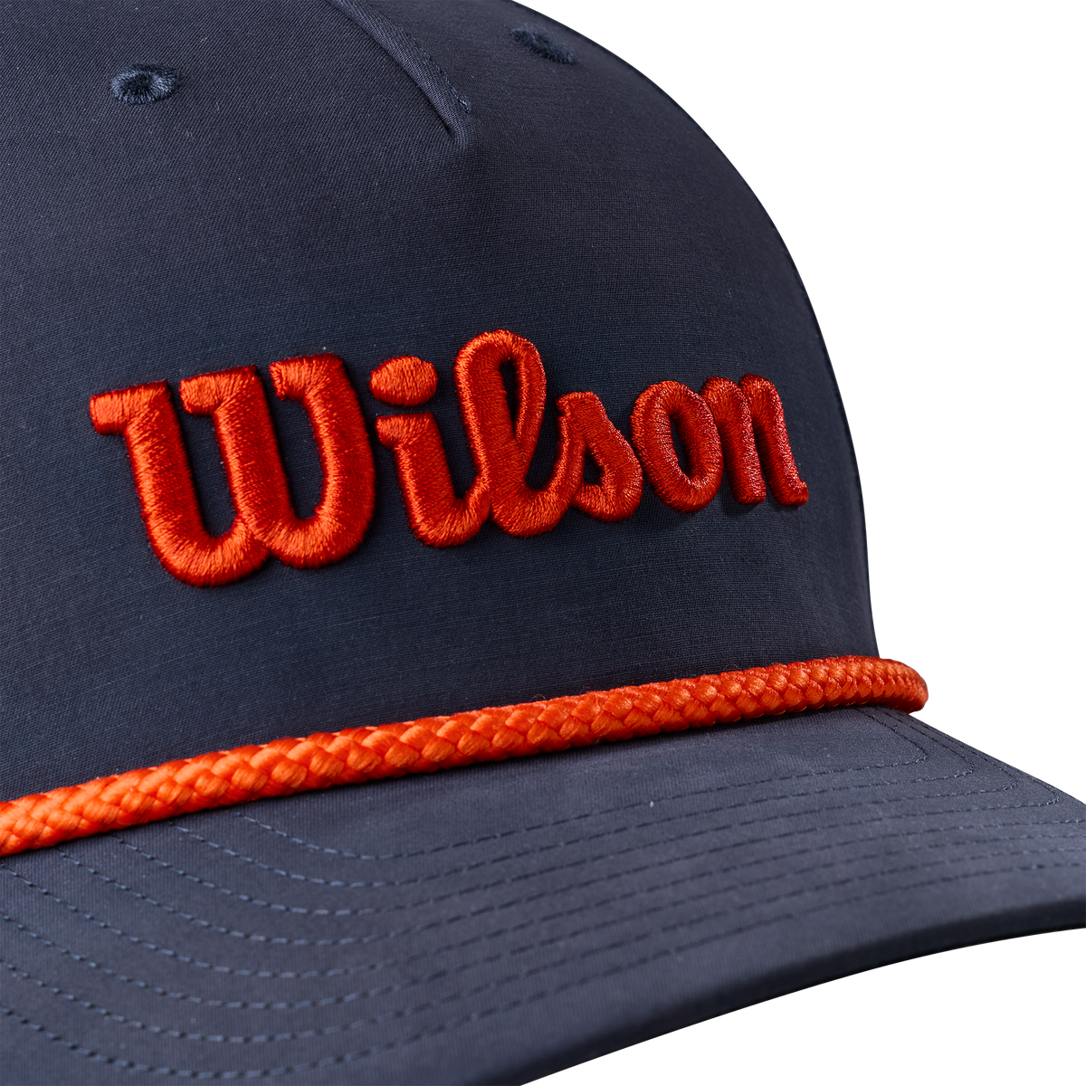 Wilson Golf Rope Hat Snapback Cap, Classic Navy/Orange - alternate view 2