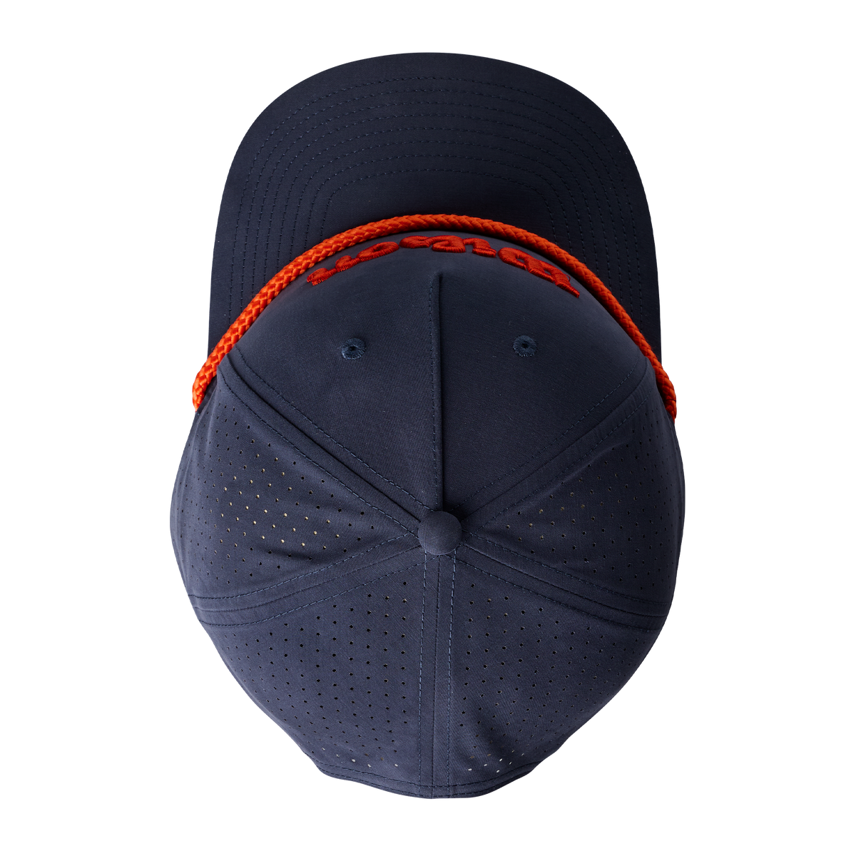 Wilson Golf Rope Hat Snapback Cap, Classic Navy/Orange - alternate view 3