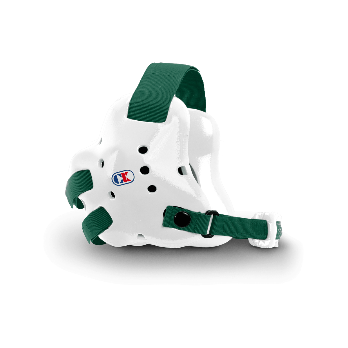 Cliff Keen EF66 Fusion Wrestling Headgear in White/Dark Green