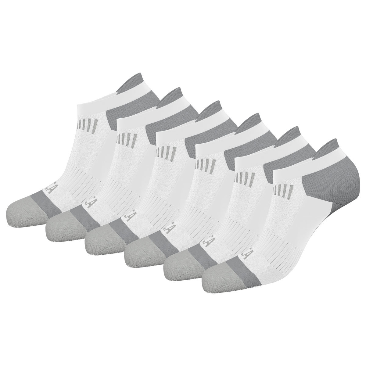 GCA Turbo Toe Performance Ankle Socks 3 Pair - in use