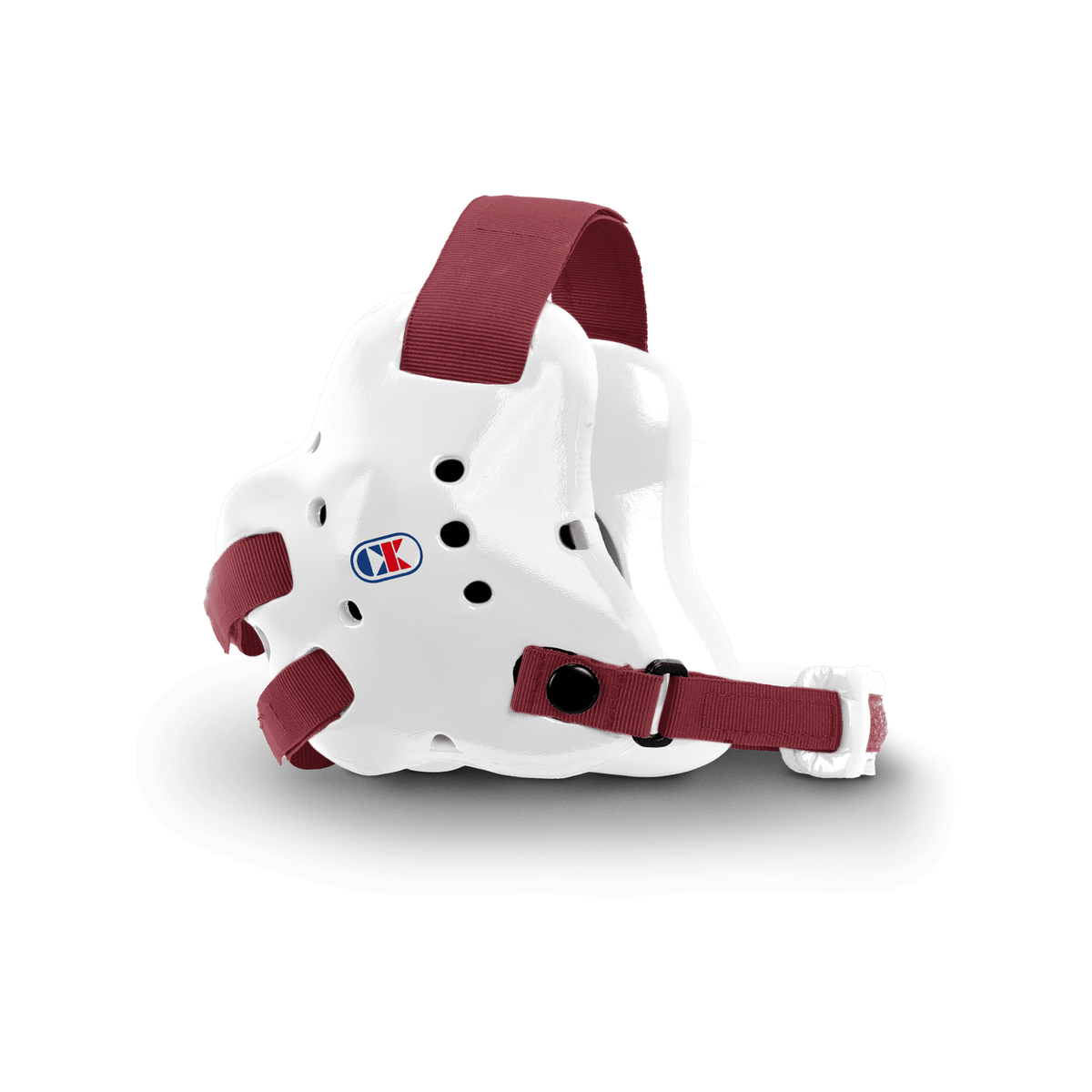 Cliff Keen EF66 Fusion Wrestling Headgear in White/Maroon