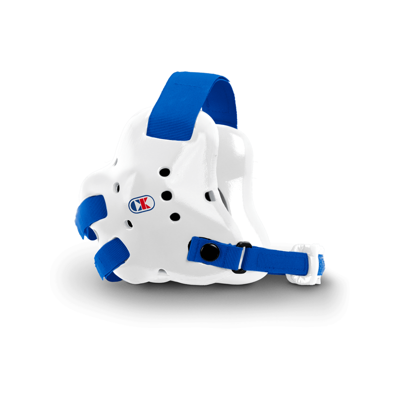 Cliff Keen EF66 Fusion Wrestling Headgear in White/Royal