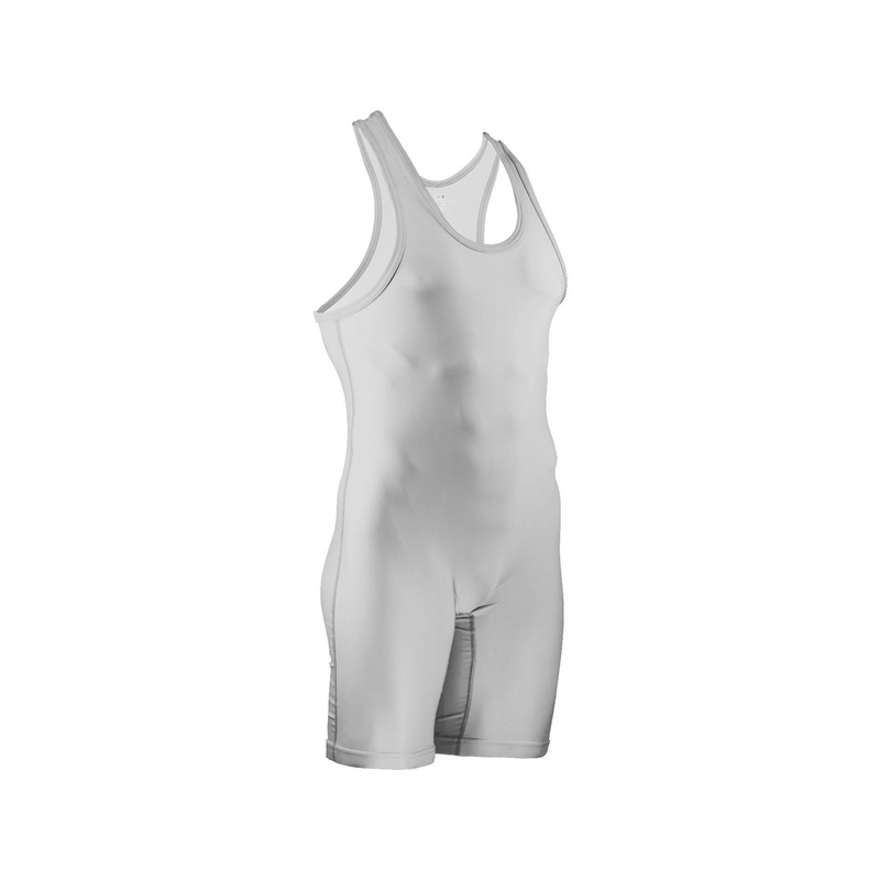 Cliff Keen L7943J Relentless Wrestling Singlet Solid MXS in White