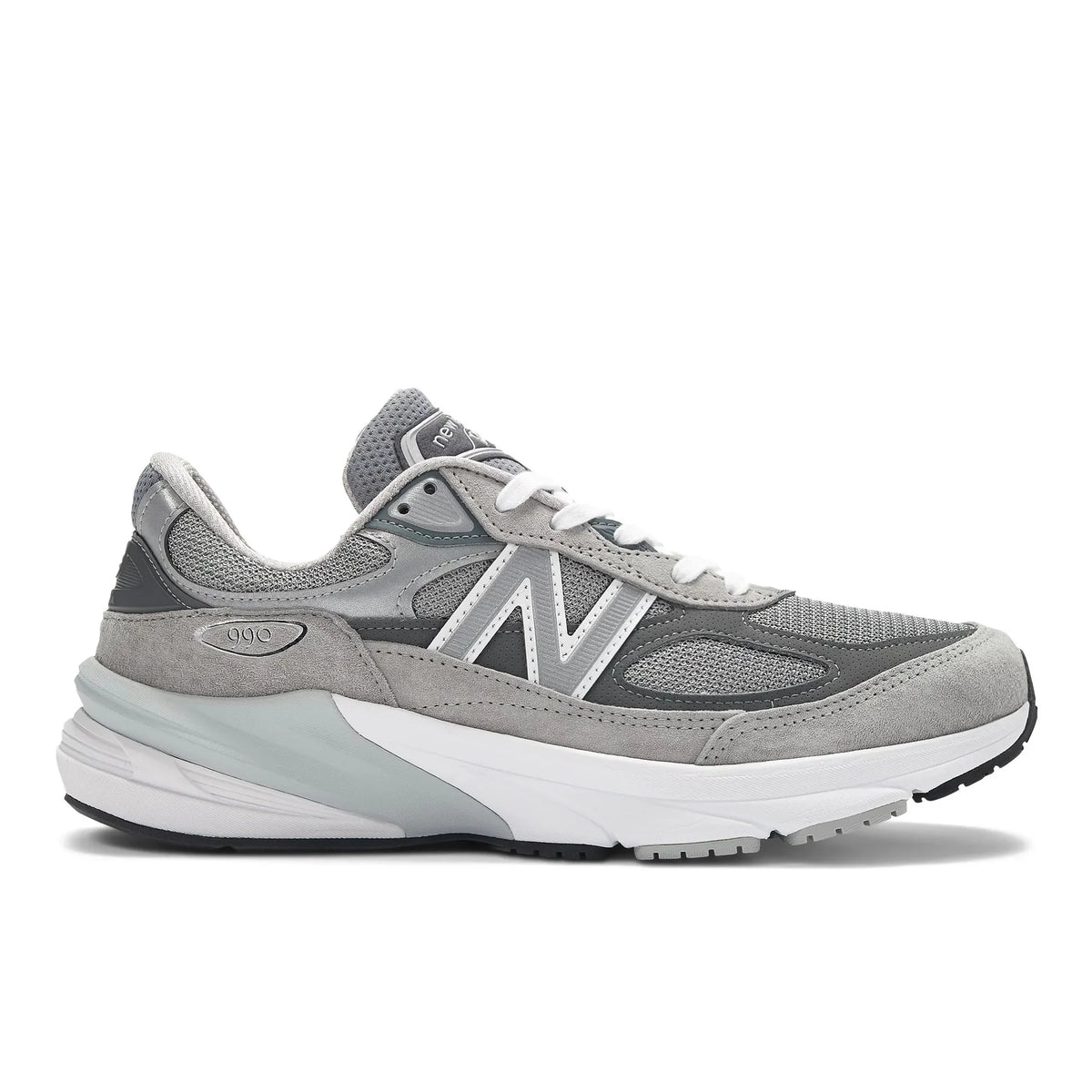 New Balance 990v6 Made in USA Men's Sneakers (4E width) — Grey Suede