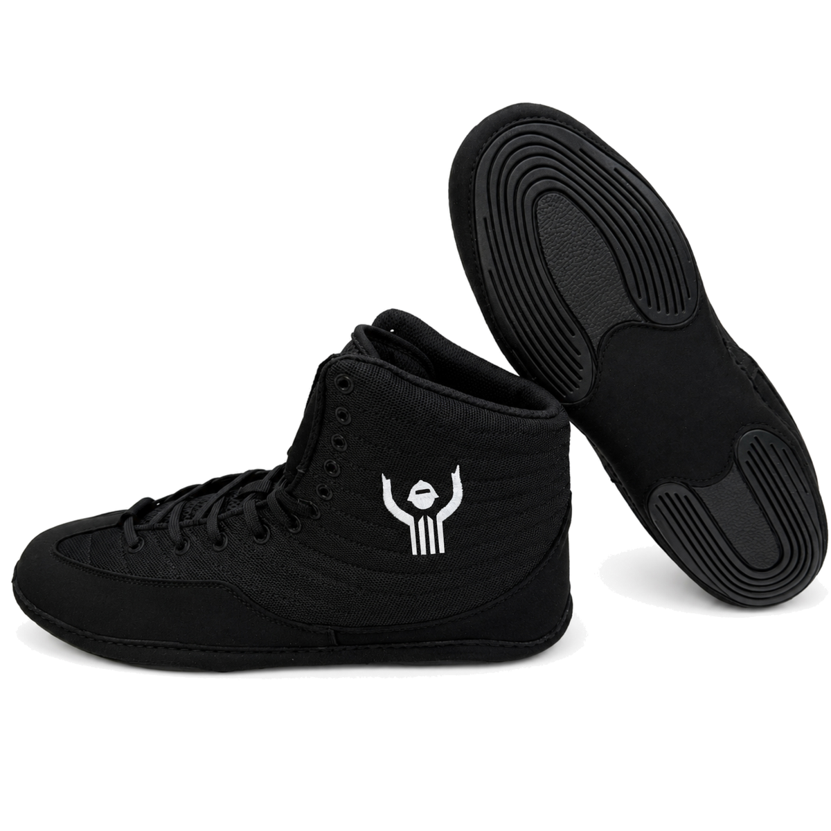 Great Call Athletics Rival Wrestling Shoe in Black - pair with outsole