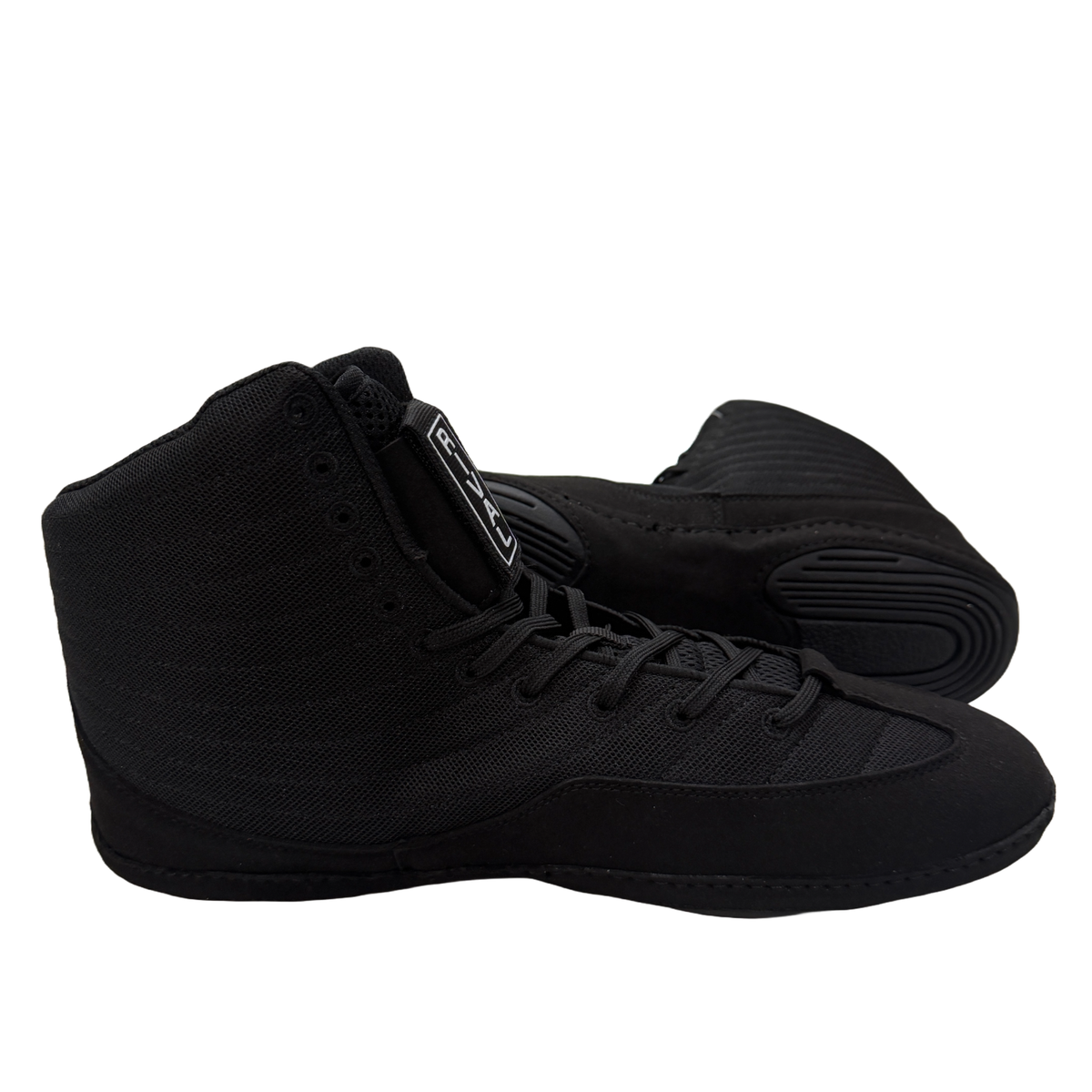 Great Call Athletics Rival Wrestling Shoe in Black - pair medial side view