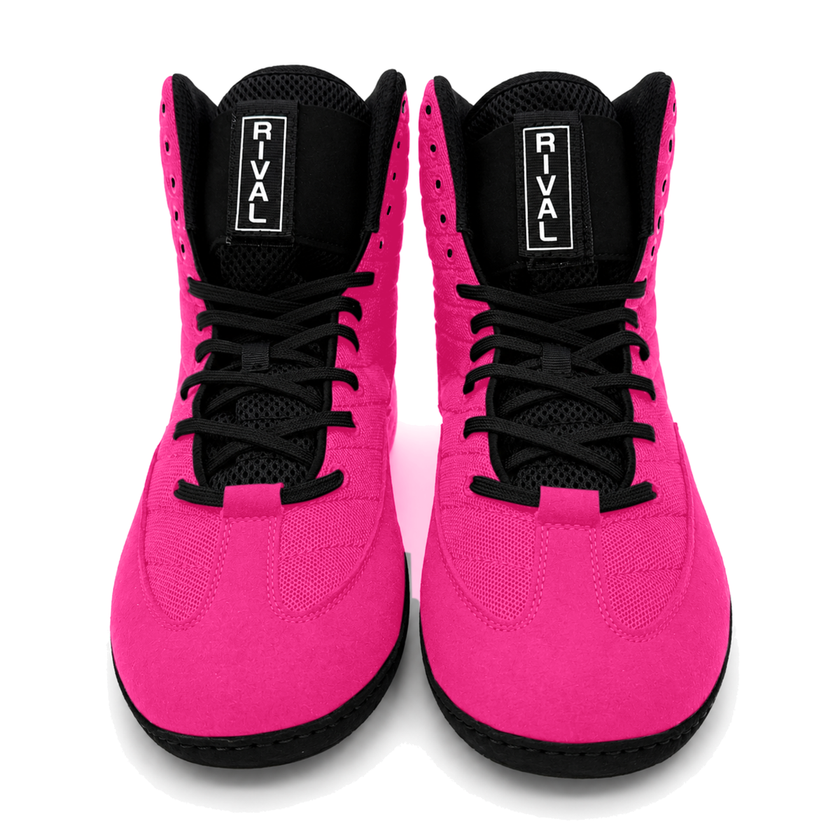 Great Call Athletics Rival Wrestling Shoe in Pink/Black - pair front view