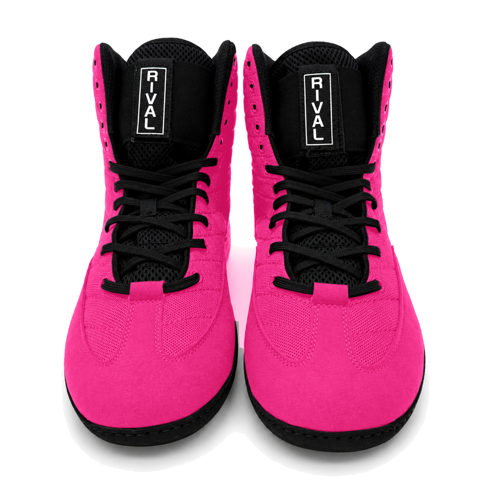 Great Call Athletics Rival Wrestling Shoe in Pink/Black - pair front view