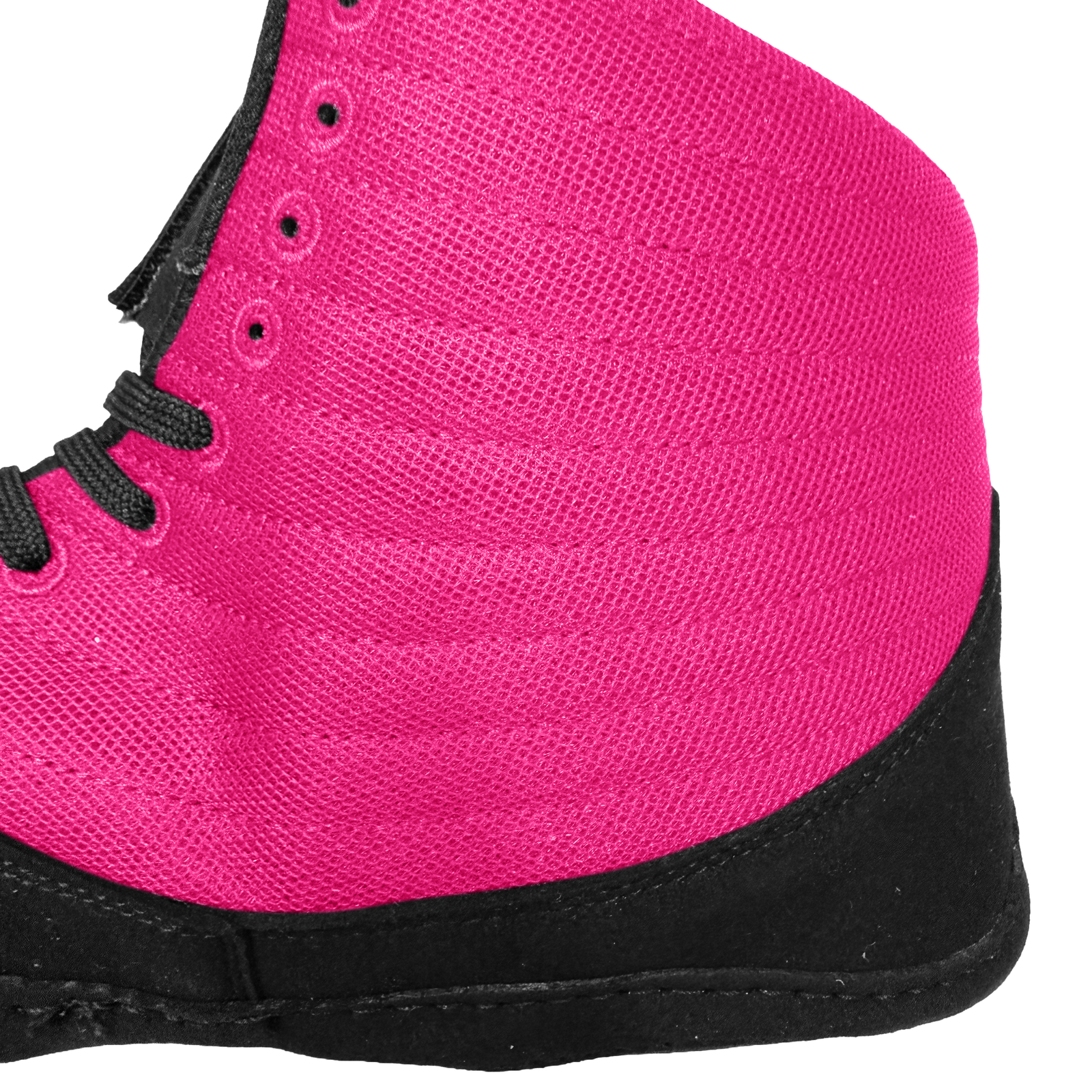 Great Call Athletics Rival Wrestling Shoe in Pink/Black - upper mesh detail