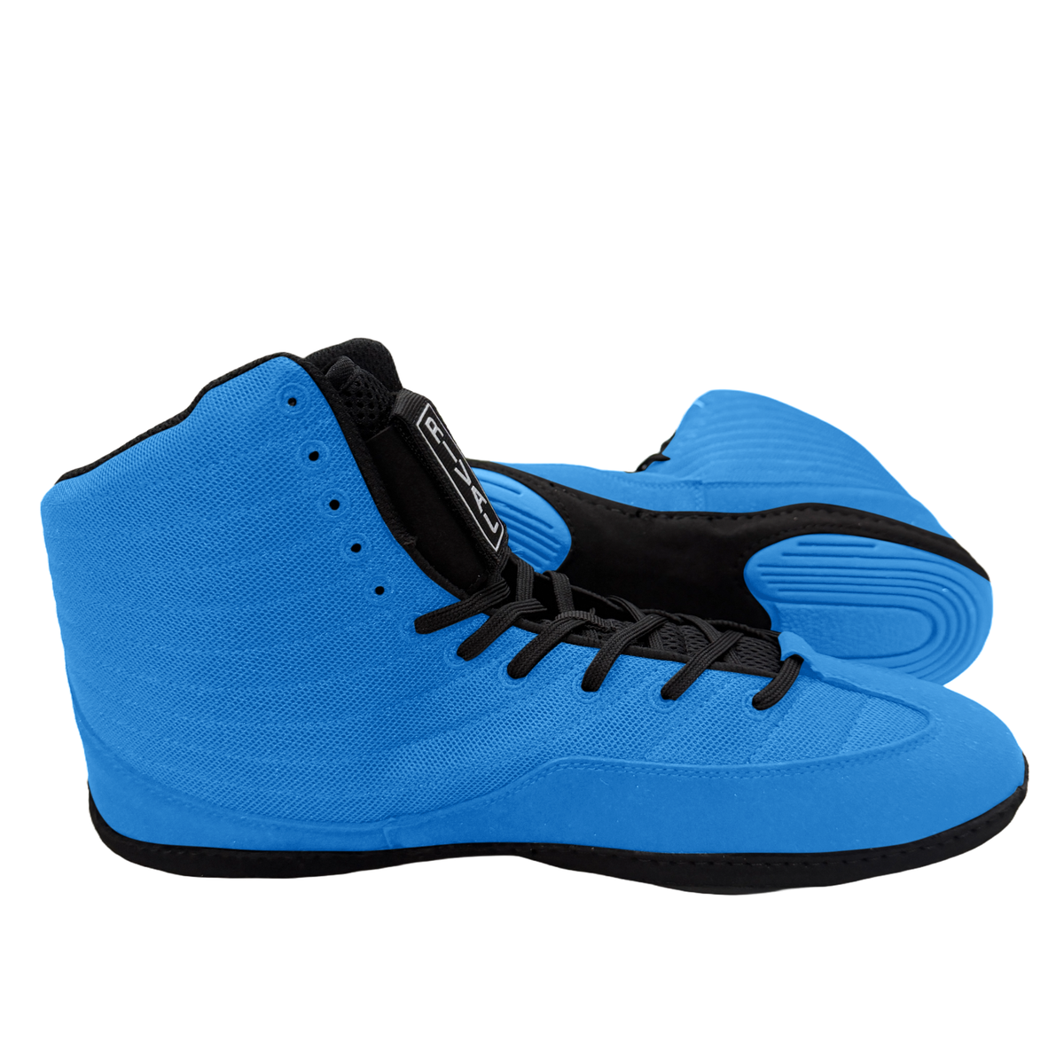 Great Call Athletics Rival Wrestling Shoe in Powder Blue/Black - pair medial side view