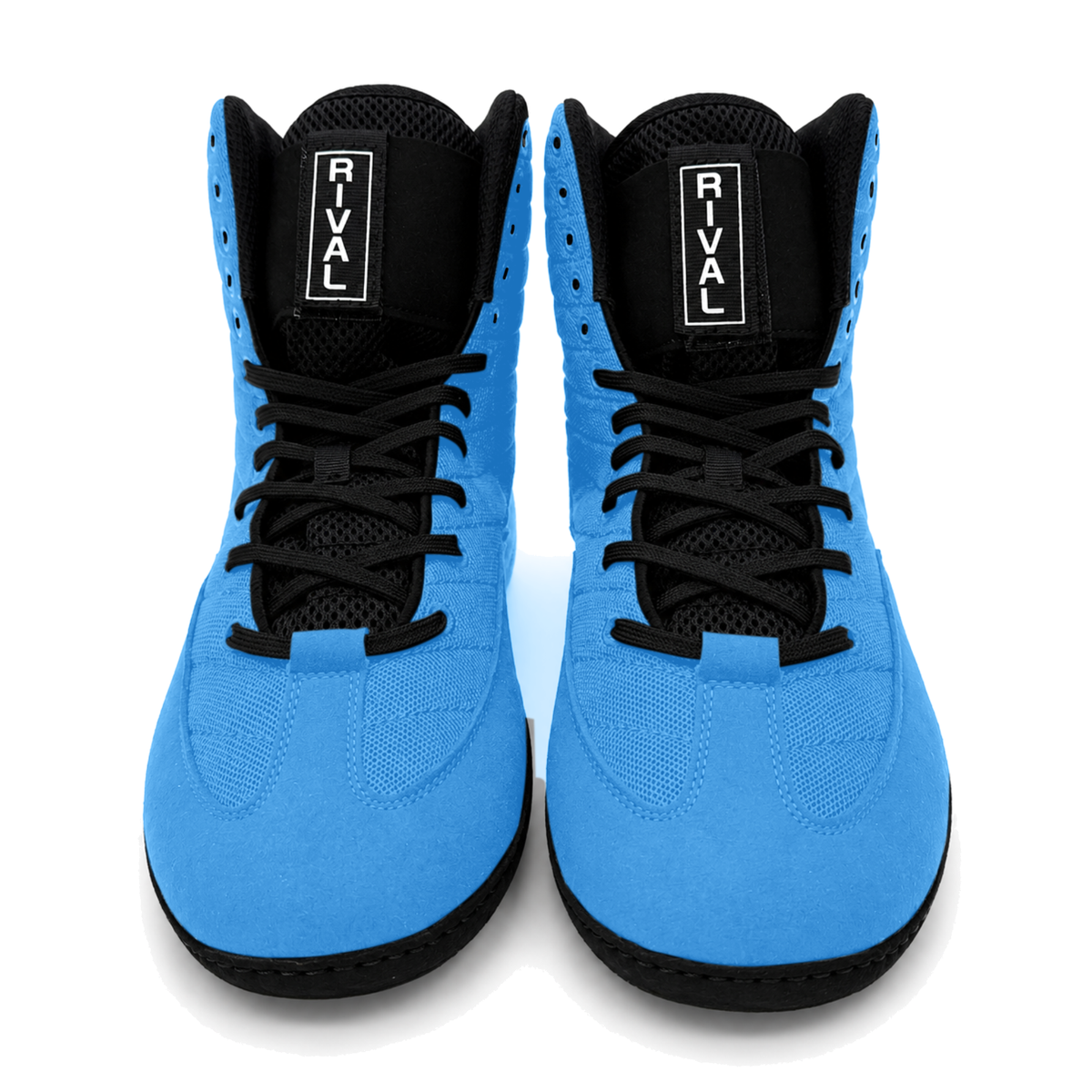 Great Call Athletics Rival Wrestling Shoe in Powder Blue/Black - pair front view