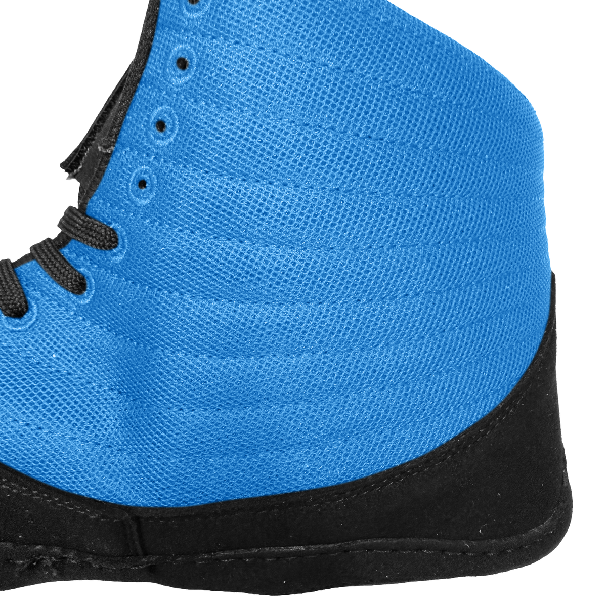 Great Call Athletics Rival Wrestling Shoe in Powder Blue/Black - upper mesh detail