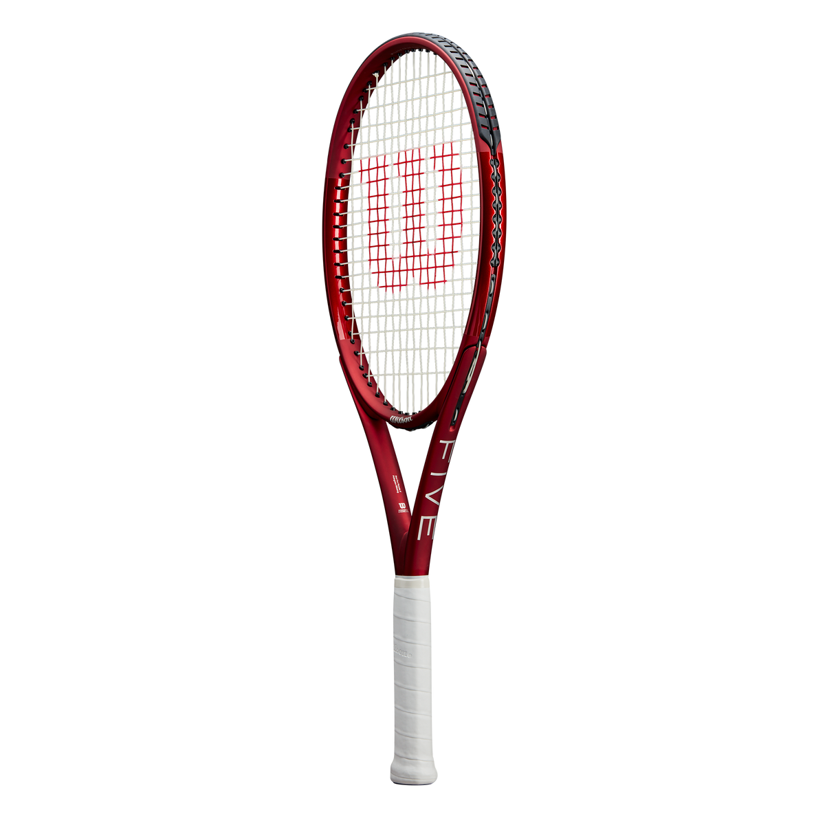 Wilson Triad Five Tennis Racket Unstrung, 103 sq in Head in Red - alternate view 2