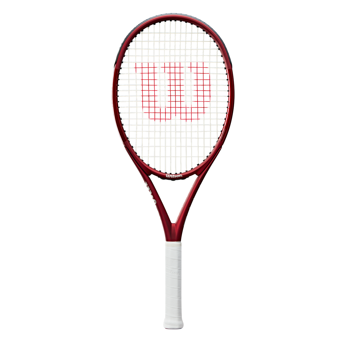 Wilson Triad Five Tennis Racket Unstrung, 103 sq in Head in Red - main view