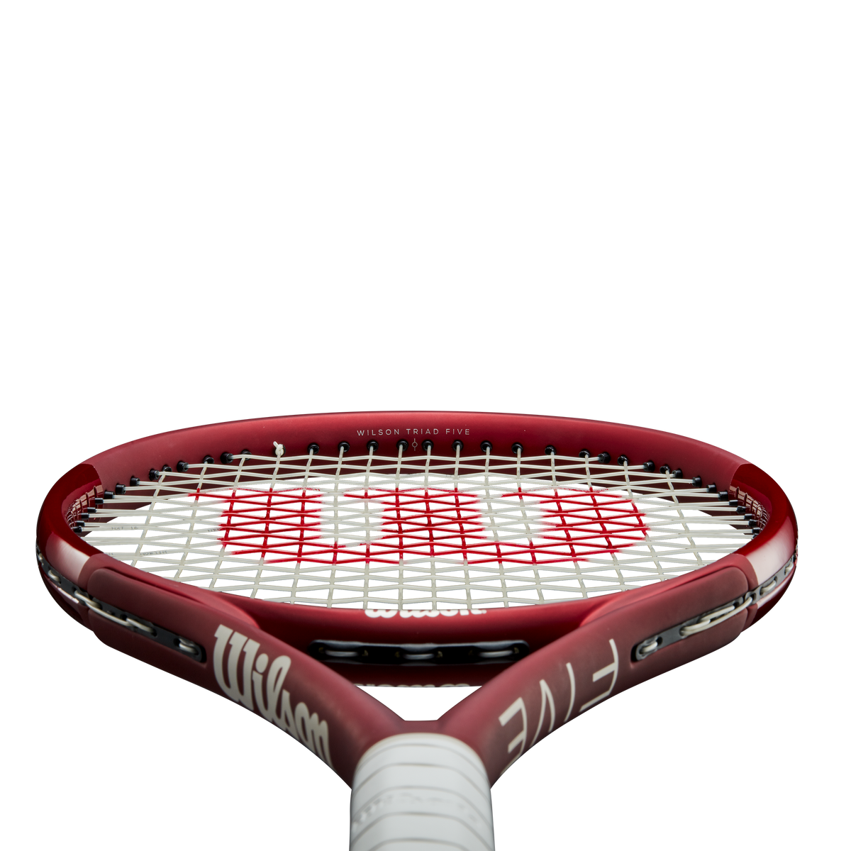 Wilson Triad Five Tennis Racket Unstrung, 103 sq in Head in Red - alternate view 3