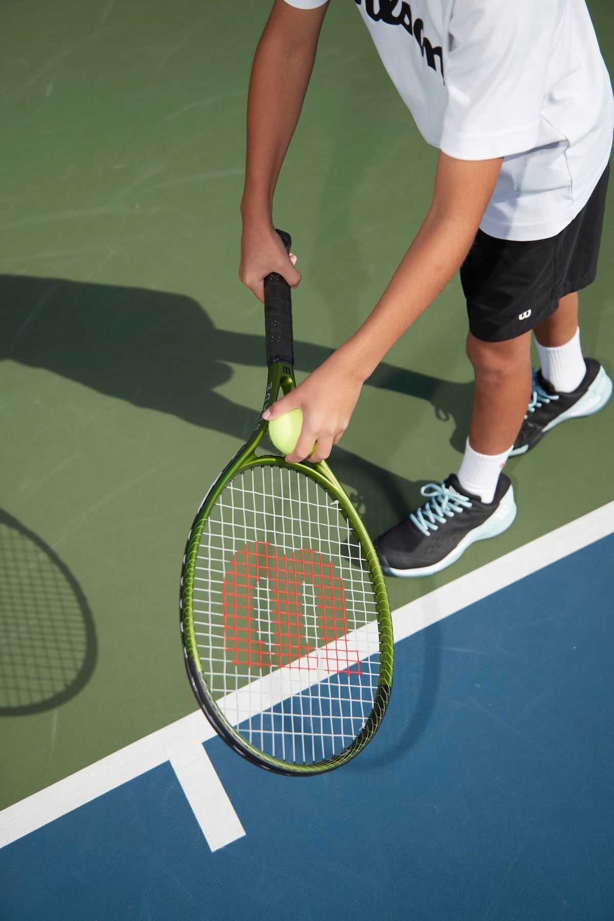 Wilson Blade Feel Comp Junior 25 Tennis Racket, Green/Black - alternate view 1