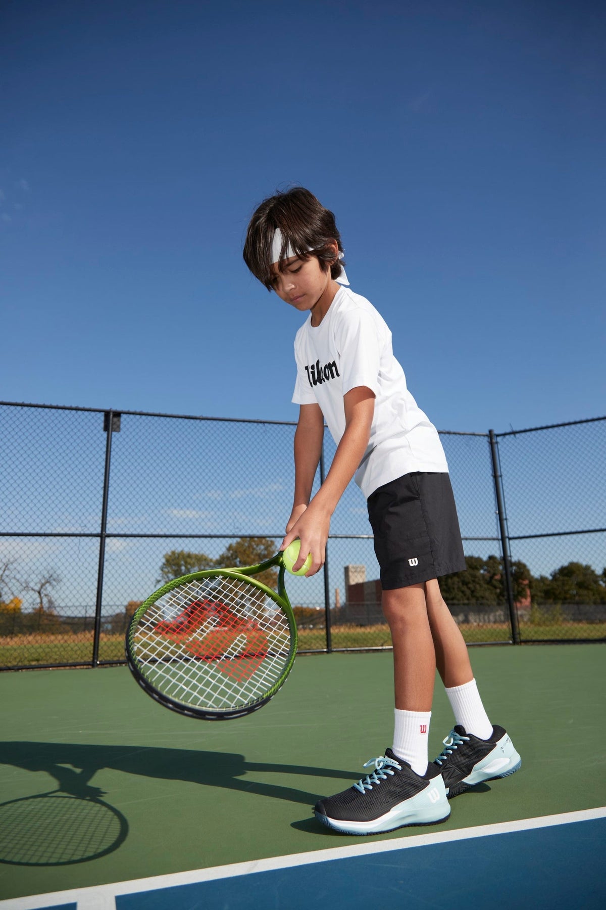 Wilson Blade Feel Comp Junior 25 Tennis Racket, Green/Black - alternate view 2