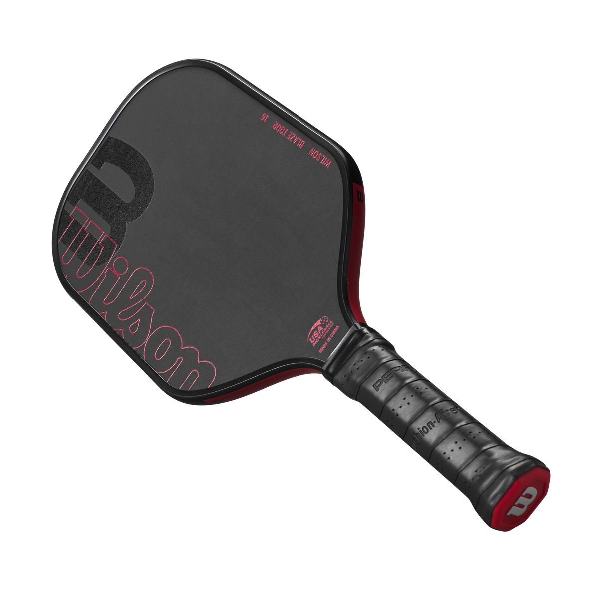 Wilson Blaze Tour 16mm Raw Carbon Pickleball Paddle, Black/Red - alternate view 5