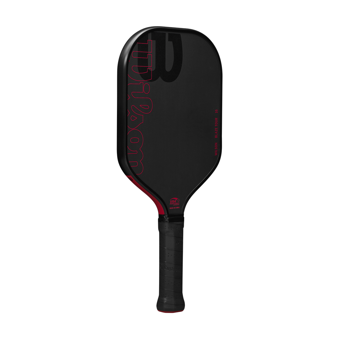 Wilson Blaze Tour 16mm Raw Carbon Pickleball Paddle, Black/Red - alternate view 1
