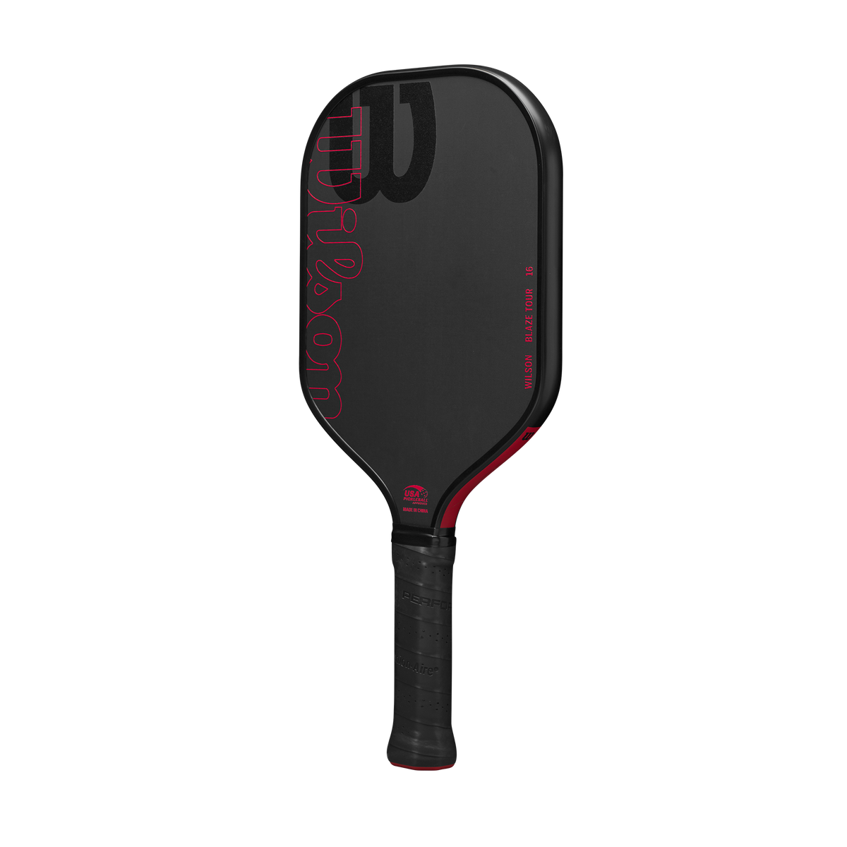 Wilson Blaze Tour 16mm Raw Carbon Pickleball Paddle, Black/Red - alternate view 2