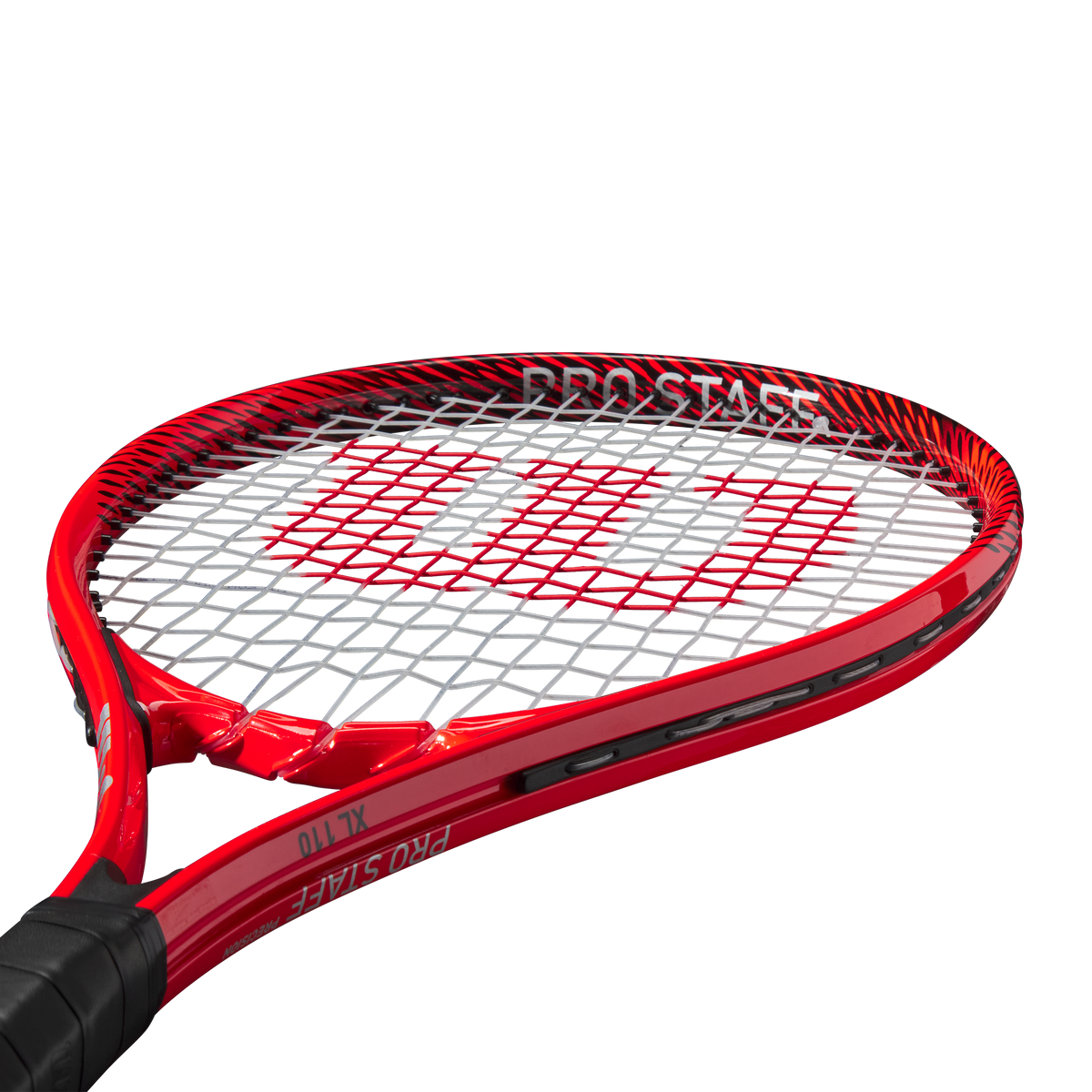 Wilson Pro Staff Precision XL 110 Tennis Racket, Strung, Red/Black, 4 3/8" Grip - alternate view 2