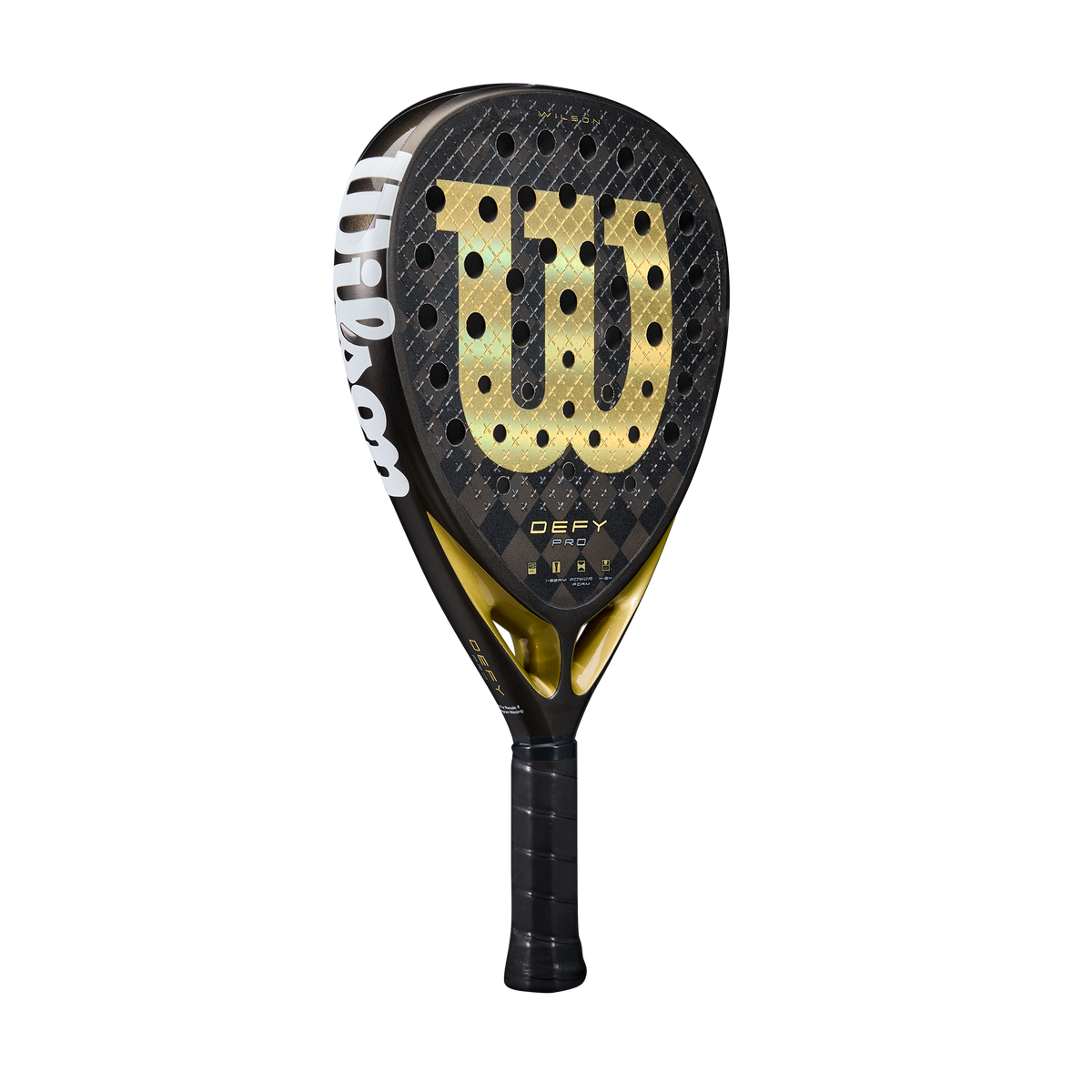 Wilson Defy Pro V1 Padel Racket, Black/Gold - alternate view 1