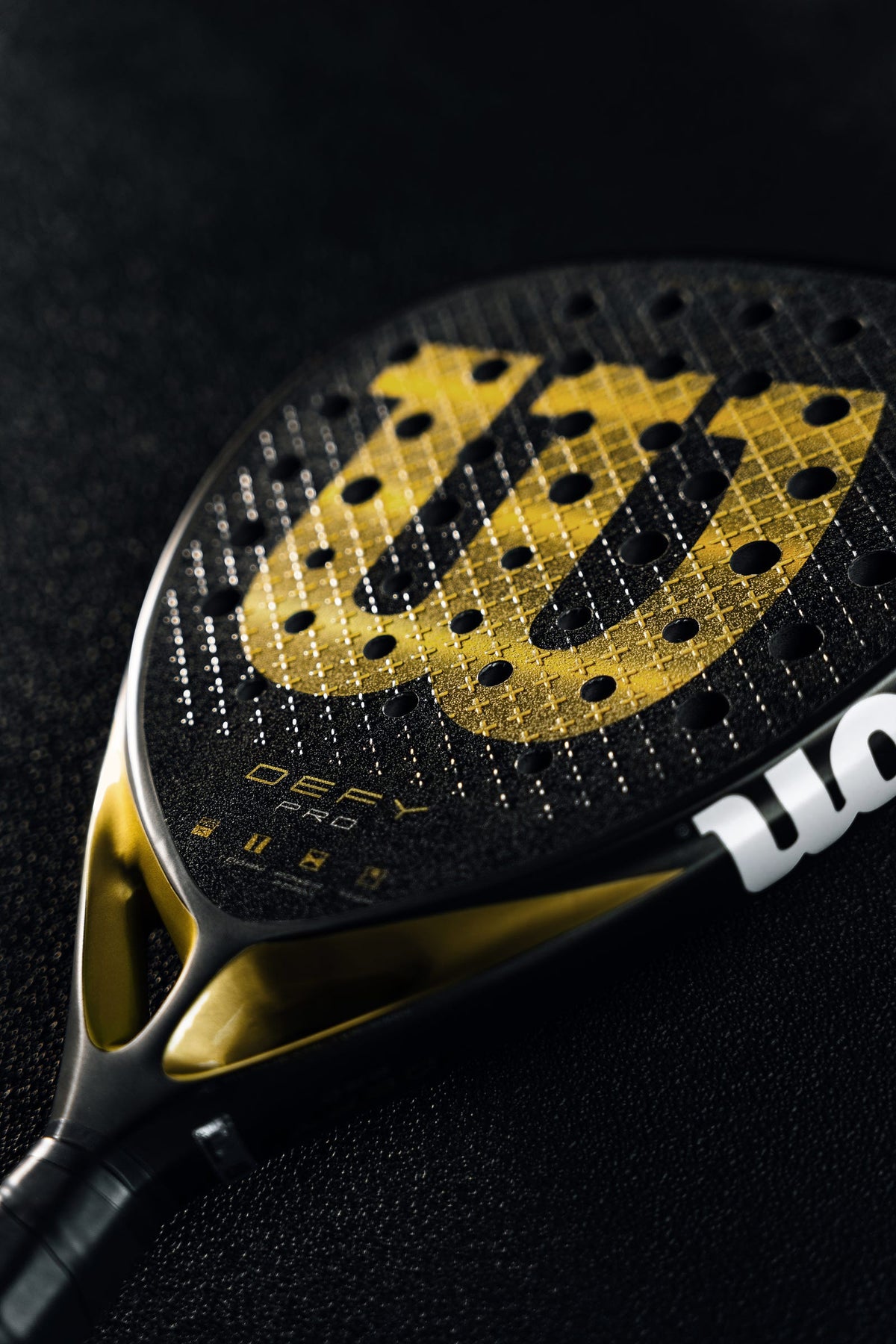 Wilson Defy Pro V1 Padel Racket, Black/Gold - alternate view 6