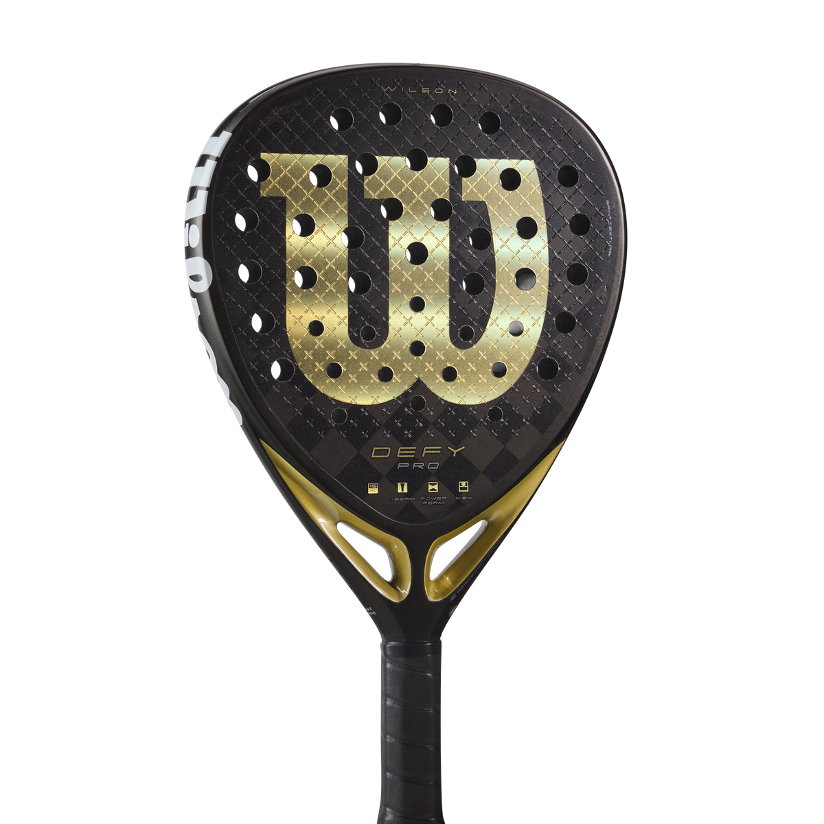Wilson Defy Pro V1 Padel Racket, Black/Gold - alternate view 3